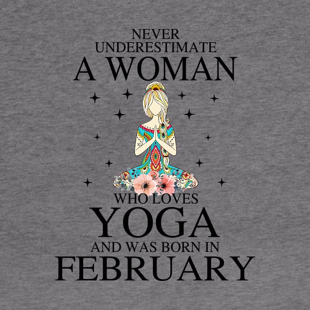 A Woman Who Loves Yoga And Was Born In February by Vladis